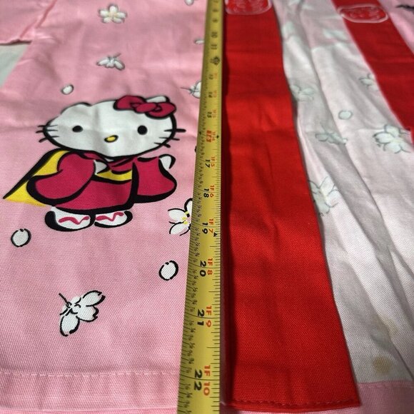 Hello Kitty Girls Japanese Kimono - Pink and Red - Size 3 Top- See Measurements - Picture 8 of 10